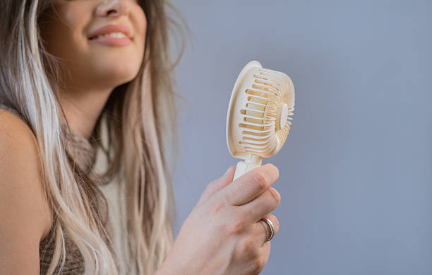 Arctic Breeze Handheld Fan - Sleek aesthetic design